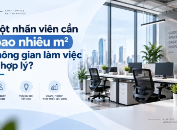 Một nhân viên cần bao nhiêu m² không gian làm việc?
