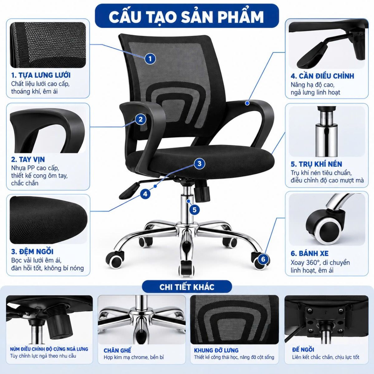 ghế xoay văn phòng