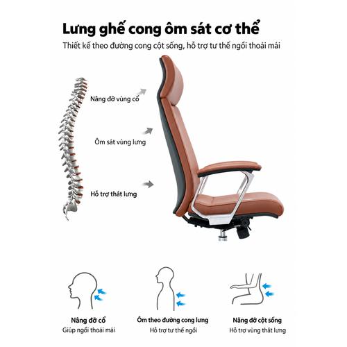 ghế giám đốc da làm việc văn phòng GX-HP35 sang trọng