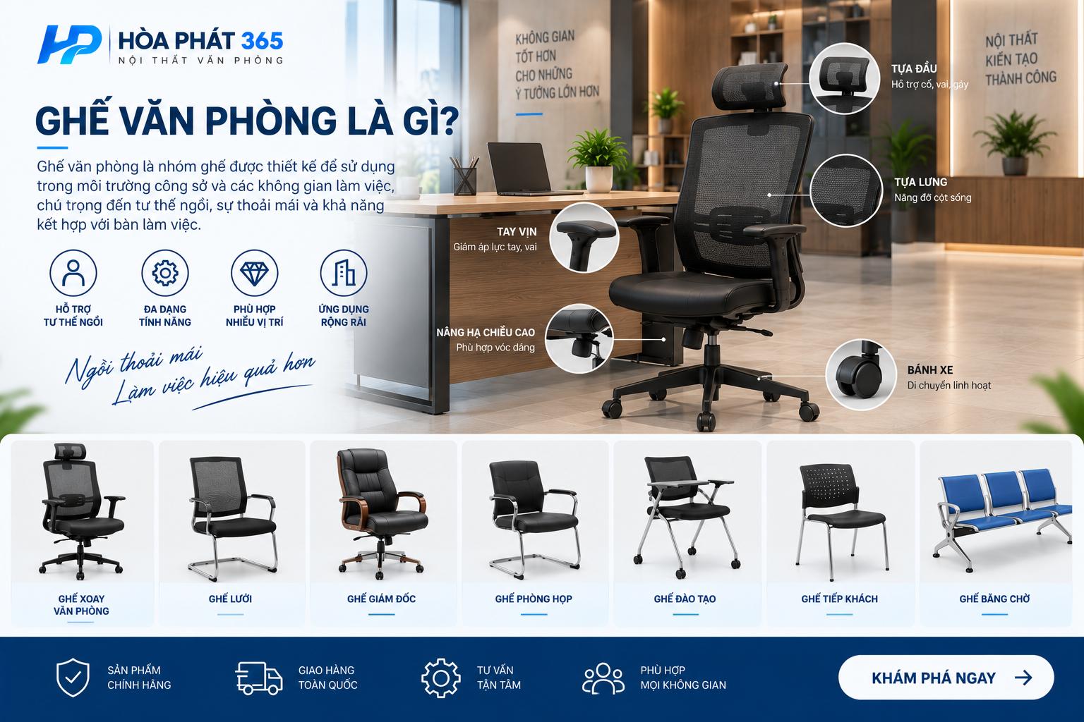 Ghế văn phòng là gì?